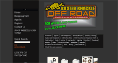Desktop Screenshot of bustedknuckleoffroad.com